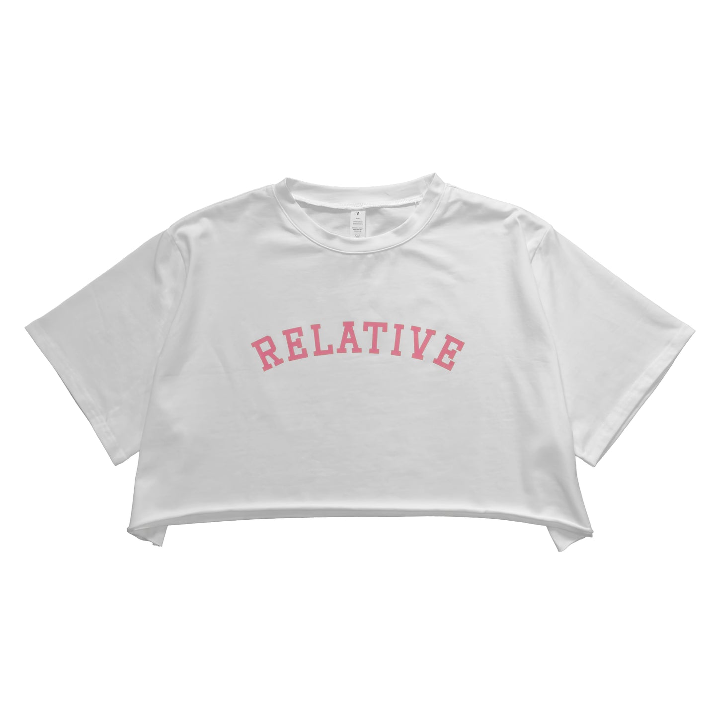 College Pink Relative Womens Crop Top Tshirt