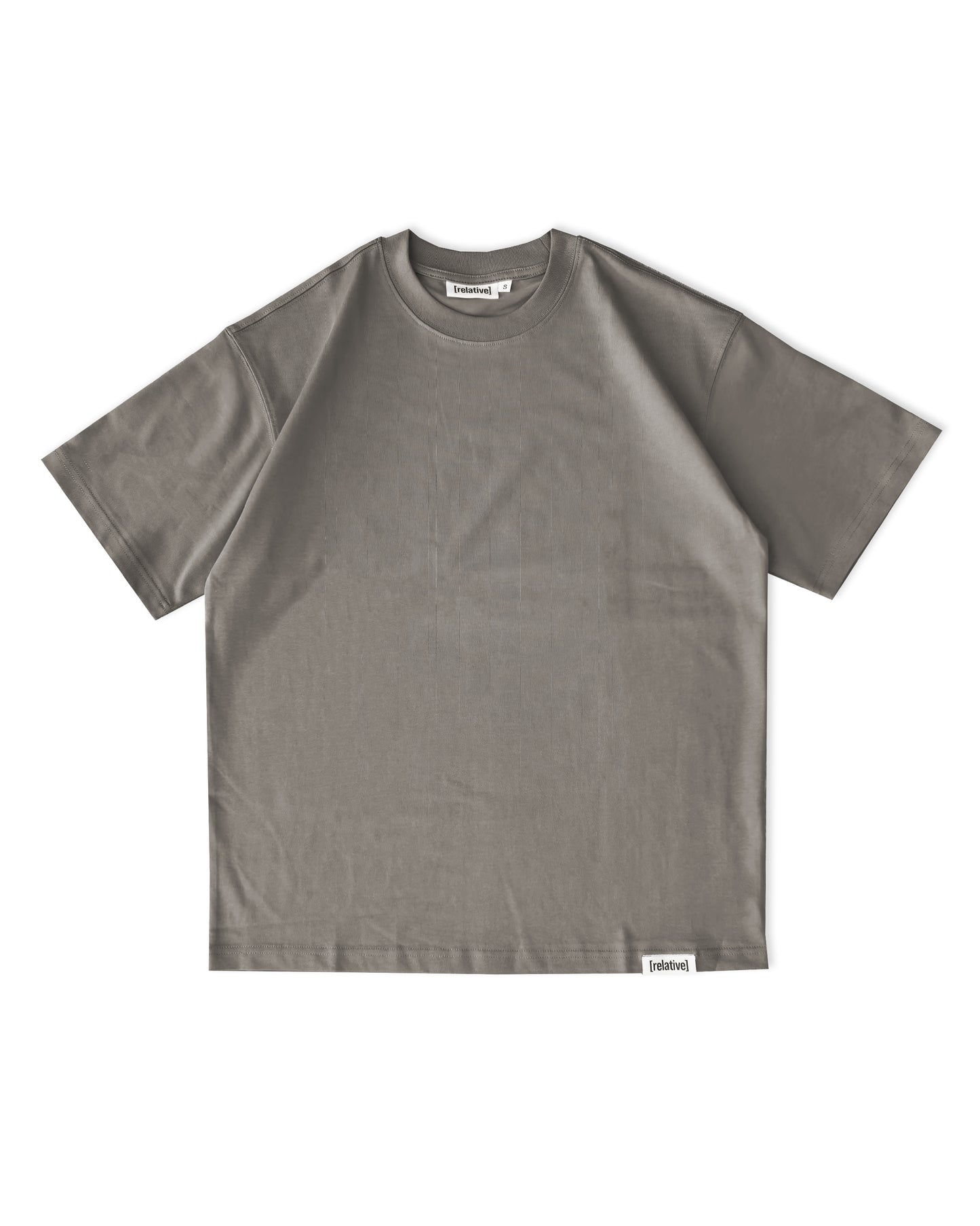 Relative Oversize Dirt Brown Blue Basic Tshirt
