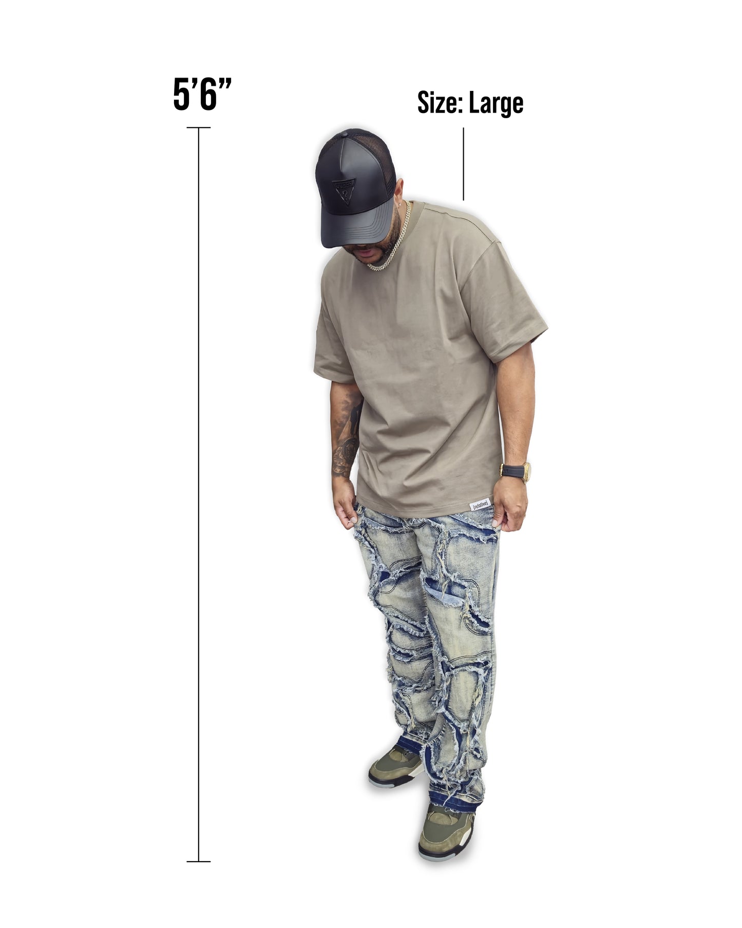 Relative Oversize Dirt Brown Basic Tshirt