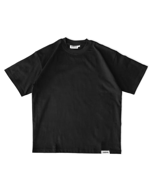 Relative Oversize Black Basic Tshirt