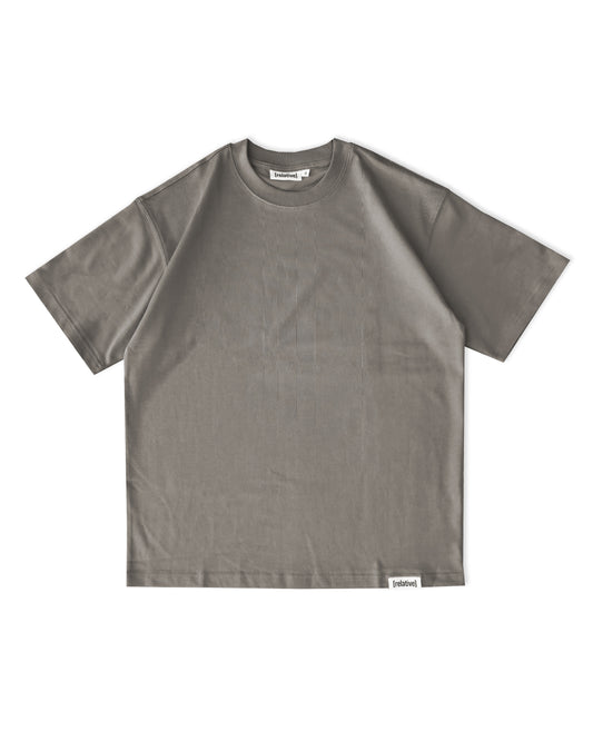 Relative Oversize Dirt Brown Blue Basic Tshirt